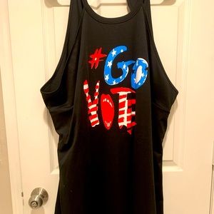 Go vote - Patriotic Black romper